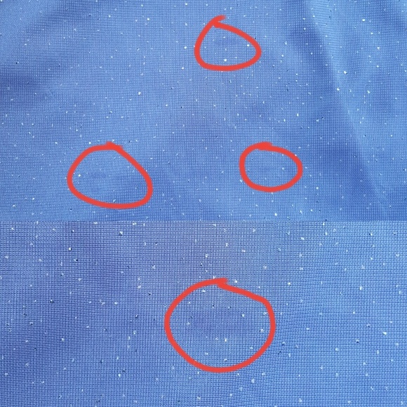 Betsy & Adam Sparkly Blue Ombre Halter Dress 4 - Picture 8 of 8